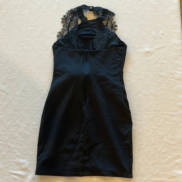 Lulus‎ Endlessly Alluring Lace Sleeveless Bodycon Dress Black Medium EUC - Picture 5 of 6
